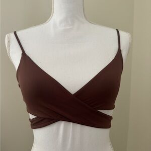 Brown Wrap Bralette